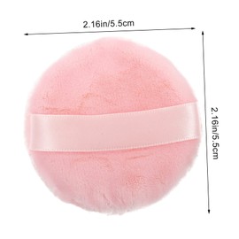 Vaguelly 2 pcs Makeup Powder Puff Soft Furry Blending Sponges for Face Makeup for Loose Powder and Application Easy to Clean Travel Friendly Design