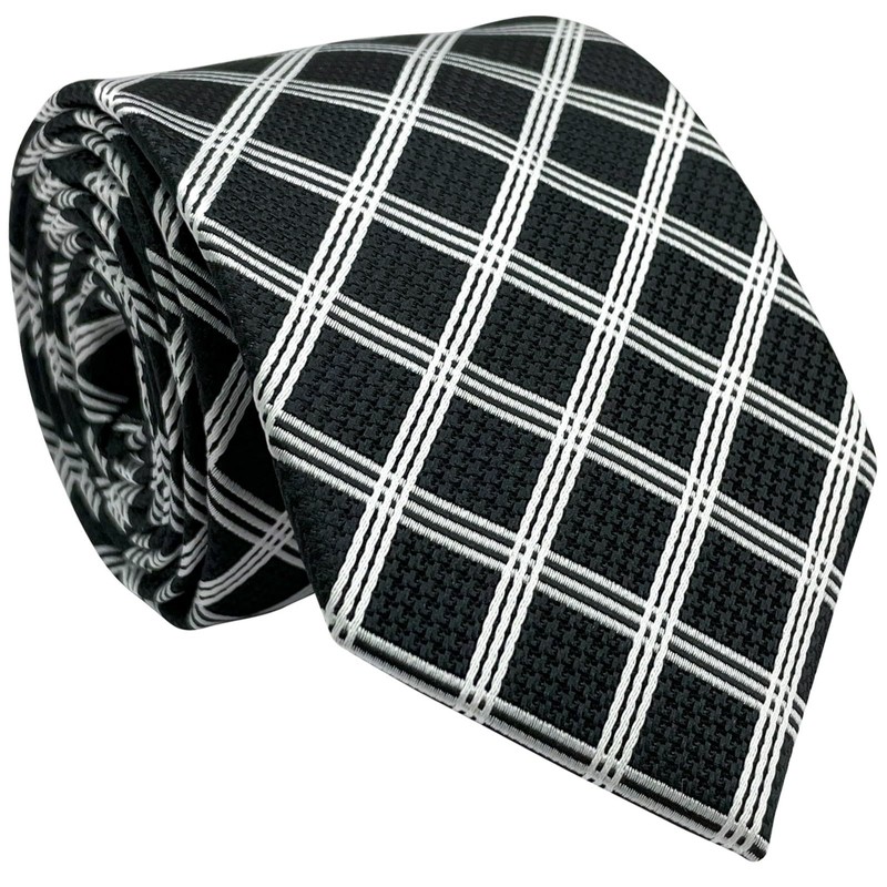 (リトリーズ) RETREEZ エレガント ビンテージ タータンチェック 織布 マイクロファイバー メンズ ネクタイ -