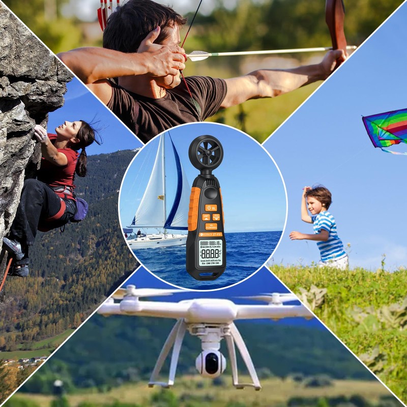 Neoteck Anemometer Wind Meter Tests Wind Speed and Airflow with