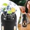 24oz Glass Water Bottle with Silicone Sleeve and Spout Lid