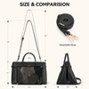 BOSTANTEN Large Tote Bags for Women Suede Leather Top Handle