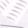 Baluue 6D Waterproof Eyebrow Stickers 2 Pcs Realistic Simulation Eyebrow
