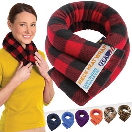 SunnyBay Microwave Heating Pad for Neck and Shoulders, Versatile Bean Bag Moist Heating Pad, Microwavable Neck Wrap and Cool Pack for Deep Pain Relief, Weighted Hot or Cold Therapy (Buffalo)