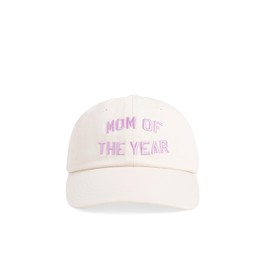 Favorite Daughter Womens Mom of The Year Baseball Hat, Khaki Lavender, One Size