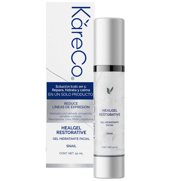 KARECO Healgel Restorative. Gel hidratante facial dermatolgico con Niacinamida Urea