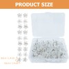 100pcs Transparent Pushpin Bulletin Board Thumb Tacks Magnetic Push Pin