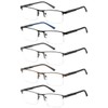 EYECEDAR 5 Pack Premium Blue Light Blocking Reading Glasses Men