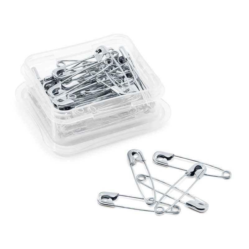 Dritz 3021 Basting Safety Pins, Size 2 (50-Count), Nickel