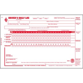 Driver Daily Log Book 10-pk. with Detailed Driver Vehicle Inspection Report & Simplified Recap - Book Format with 31 Sets, 2-Ply with Carbon, 8.5" x 5.5", J. J. Keller & Associates, Inc.