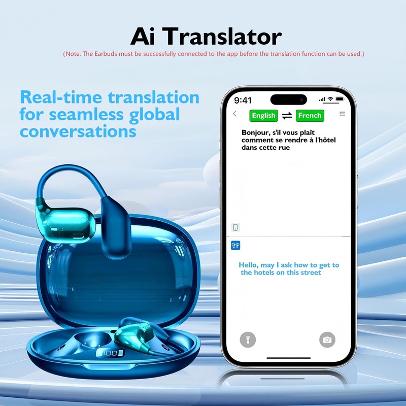 AI Real-Time Translation Earbuds | 2025 AI Translator Device with