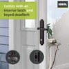 Ideal Security 1216 Surface Mount Storm Door Handle with Lock