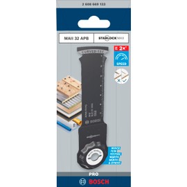 Bosch 1 x Pro Multi Material MAII 32 APB Blade for Multifunctional Tools (for Wood with Nails, Sandwich Metal, Width 32 mm, Professional Accessories Multifunctional Tool)