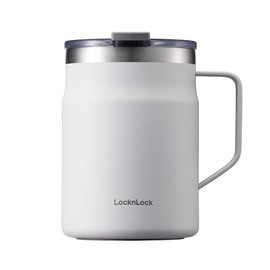 LocknLock Stainless Steel Double Wall Insulated with Handle, Lid, 16 oz, Mint Metro Mug - Color: Mint