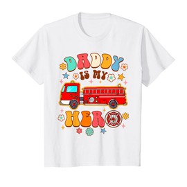 Fireman Firefighter Daddy & Me Daddy Is My Hero Father’s Day T-Shirt