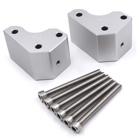 XKMT- Silver Racing Lift Risers Handle Bar Adapter Compatible with GTR 1400 / CONCOURS 14 / ZG 1400 2008-2018 [P/N: GZSP-ZG-034]