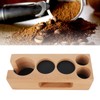 Wood Coffee Filter Tamper Holder Wooden Coffee Tamper Mat Stand
