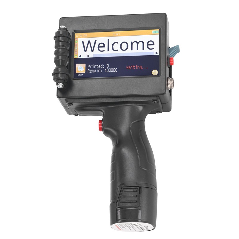 Handheld Inkjet Printer 4.3 Inch Touch Screen 12.7mm Portable Coding