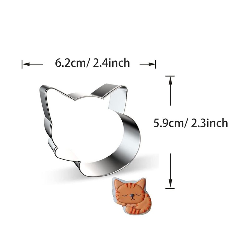 WJSYSHOP Cat Shape Cookie Cutter - I Small Size