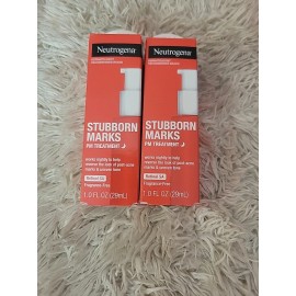 Neutrogena Stubborn Marks PM Treatment 1oz 2 Pack Fragrance Free Retinol SA NEW