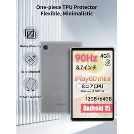 for ALLDOCUBE iPlay 60 mini 8.7 inch Case,Slim & Lightweight Soft TPU Anti-Scratch Back with Shockproof Impact Resistant Raised Edge for ALLDOCUBE iPlay 60 mini -Transparent