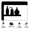 XORT Bathroom Signs Metal Wall Decor, Metal Bathroom Wall Art,