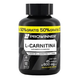 Suplemento L-carnitina (30 Cps)  50 Extra - Prowinner Sin Sabor                                                                                       