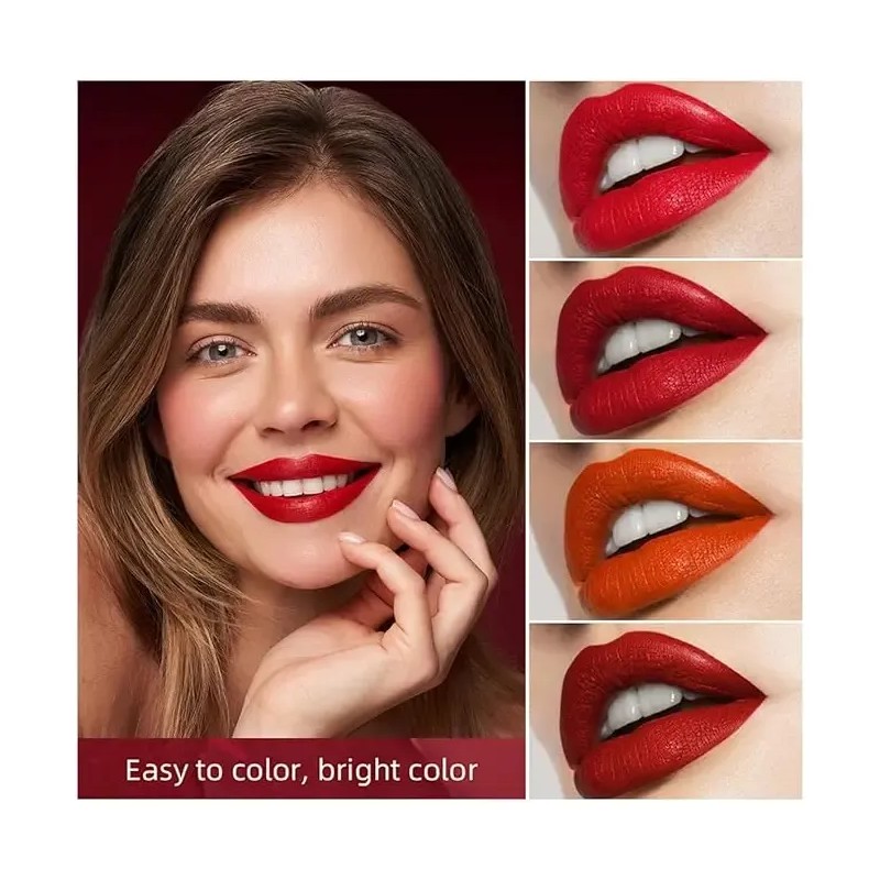 Kit Labiales Mate Lana Del Rey 4 Tonos De Rojo