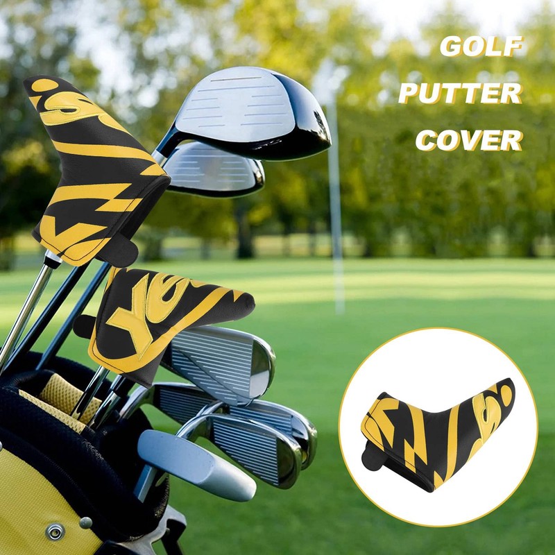 Peakloong Golf Club Blade Putter Cover Headcover with PU Leather