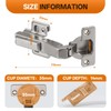 HBL' 2 Pack 45° Corner Cabinet Hinges, 45 Degree Angled