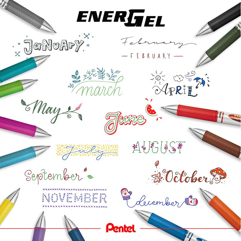 Pentel BL77 Energel XM Gel Roller 0.7 mm (Pink, Dark