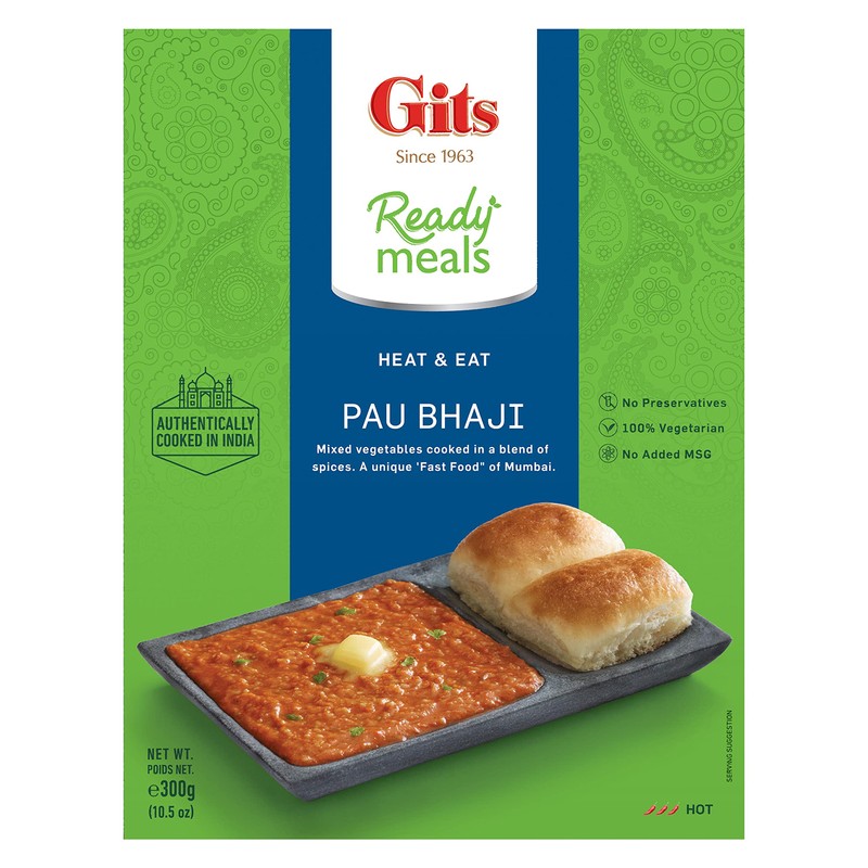 Gits Ready to Eat Bombay Pav Bhaji (Indian smashed light