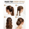 Runzefeng 1000 PCS Clear Elastic Hair Bands, Mini Hair Bands