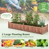 S AFSTAR Wooden Raised Garden Bed, 91"L x 24"W x