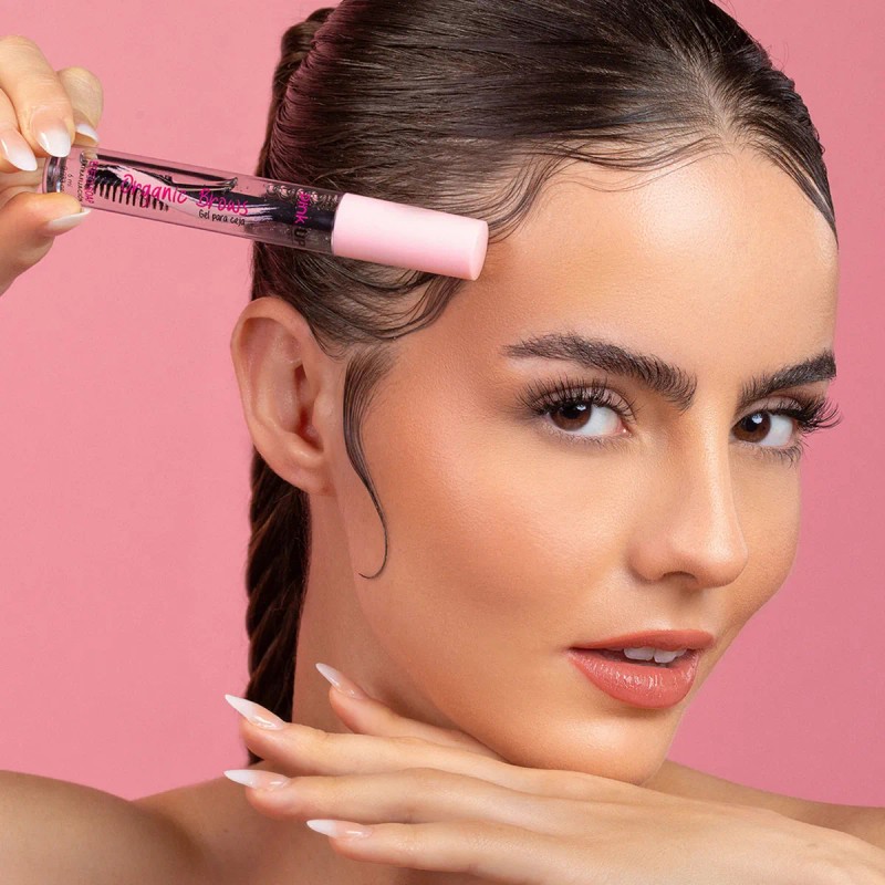Gel Para Cejas Pink Up, Organic Brows, Efecto Jabón Cejas