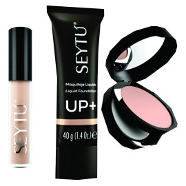 Paquete Seytu Maquillaje Bas Liquida+corrector+polvocompacto