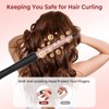 Curling Irons,1 Inch Hair Curling Wand,110V-240V Instant Heating Up to