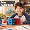 Duzieda Pencil Case for Boys, Large Capacity Pencil Pouch with