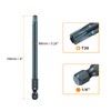 HARFINGTON 2pcs T30 Torx Screwdriver Bit 1/4" Hex Shank 4"