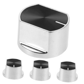 DOITOOL Universal Gas Stove Knobs Parts 4pcs Set of Black Gas Cooktop Knobs for Stove Control Replacement