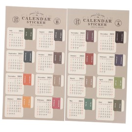 SEWACC 5 Sets Monthly Planner Calendar Stickers Month Tab Index Stickers for Organizing Notes for Notebooks Scrapbooks and Planners