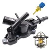 HWATPS 11060-4BB0A 11060-4BB1A Set of Engine Radiator Thermostat Housing for