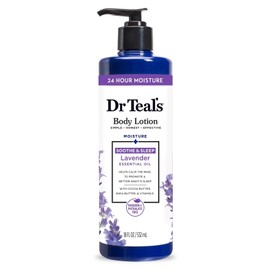 Dr Teal's Body Lotion Lavender Cocoa Butter, Shea Butter & Vitamin E 18 fl oz