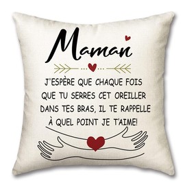 OMNIQI Gift for Mum, Mother's Day Gift, Birthday Gift, Mother's Day Gift, Original Gift for Women, Gift for Mum, 45 x 45 cm