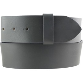 BELTINGER Interchangeable belt made of full-grain leather without buckle, 5 cm, press stud belt for men and women, 50 mm, wide leather belt, darkgray