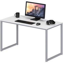 SHW Mission 40-Inch Home Office Computer Desk, White