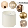 Wellmet Small Lamp Shades,ONLY for Candle Bulbs,Clip-on Drum Mini Lampshades,Set