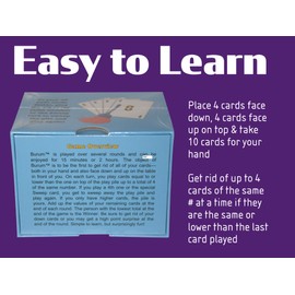 Tylee Tisdale Burum: Makes Sweeping Fun! an Easy to Learn and Play Card Game for Small and Large Groups of 3-12 Players of Family and Friends, Ages 8 and up