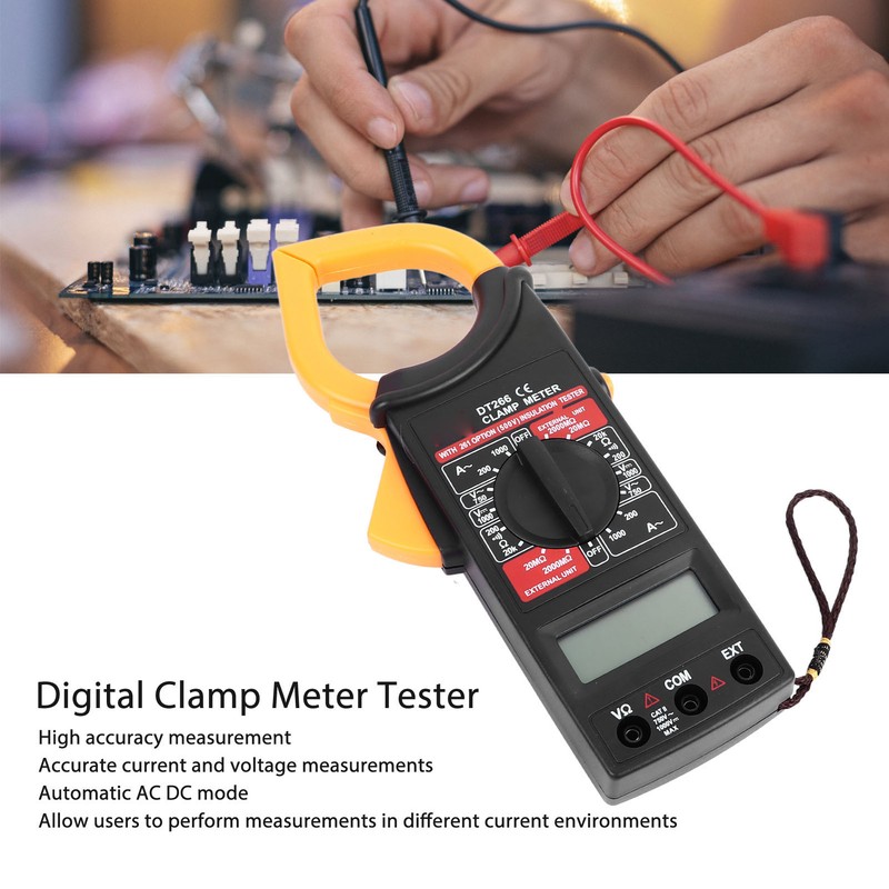Digital Clamp Meter Multimeter Voltmeter Tester High Accuracy Amp Volt