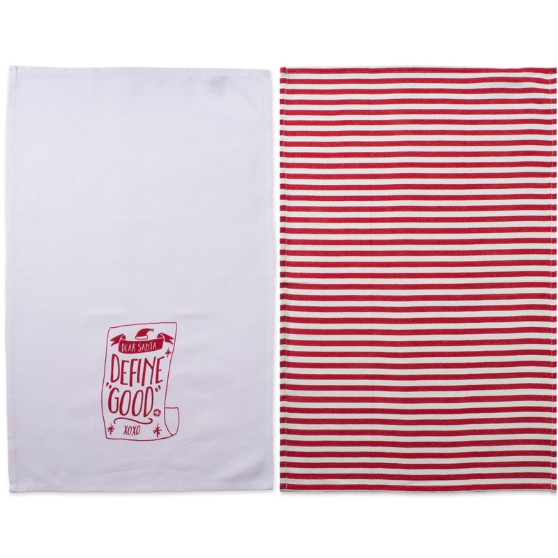 DII Christmas Tea Towels Decorative Kitchen Dish Towel Set, 18x28,