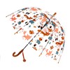 MRTLLOA Kids Fox & Hedgehogs Clear Bubble Umbrella, Toddler Grip
